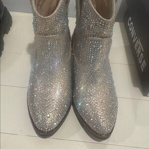 Sparkling Rhinestone Boots